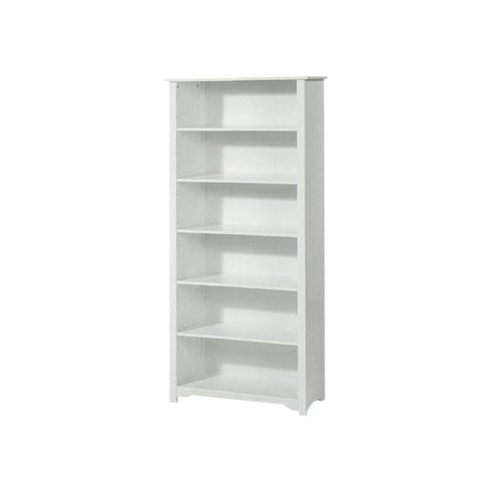 Home Decorators Collection Oxford White 36 W 6 Shelf Open Bookcase