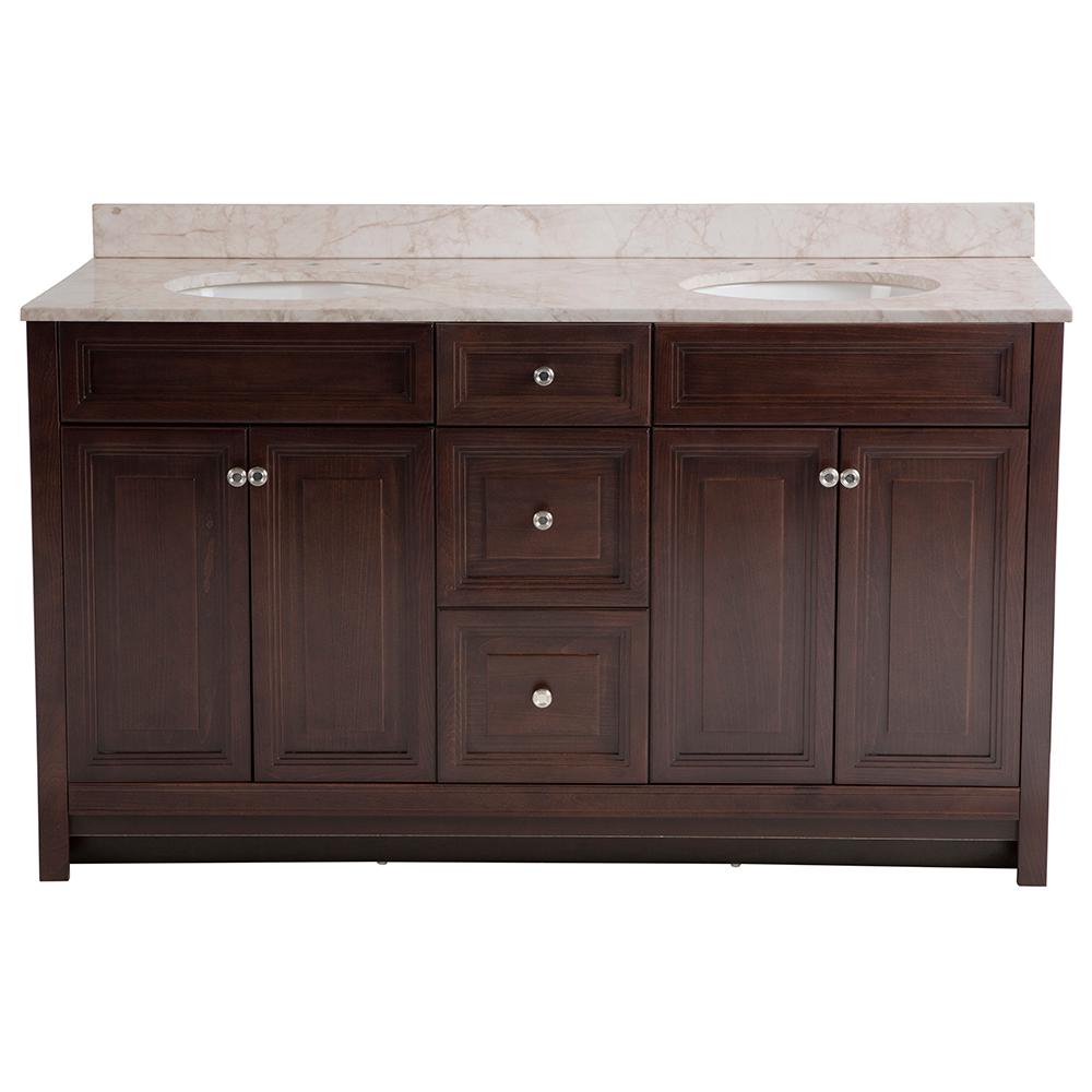 Home Decorators Collection Brinkhill 61 in. W x 22 in. D Bathroom