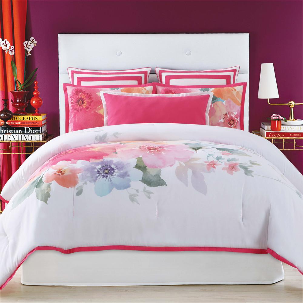Christian Siriano Bold Floral King Duvet With Pillow Shams