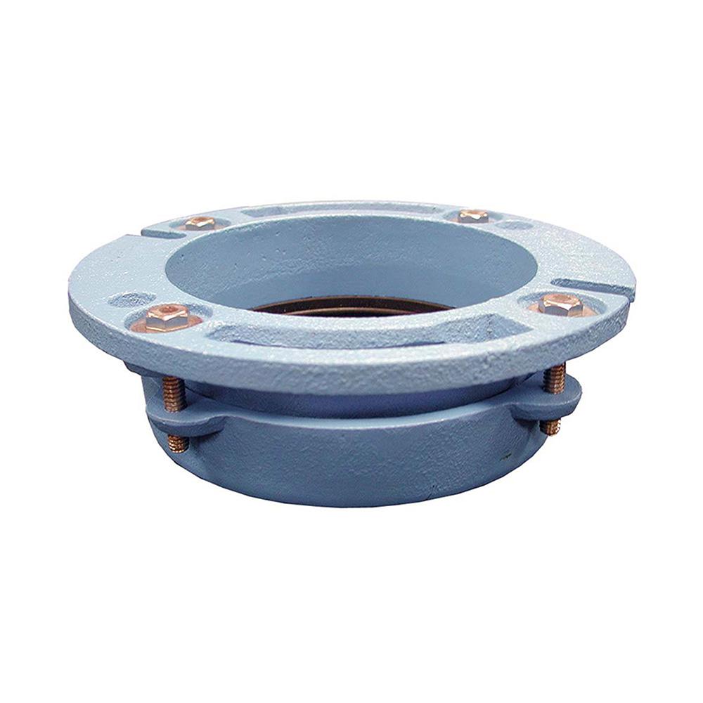 Jones Stephens 4 in. x 4 in. No Caulk Code Blue Cast Iron Water Closet