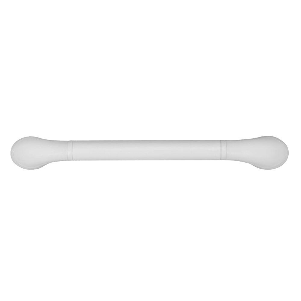 HealthSmart 16 in. x 1 in. Contoured Grab Bar in White52115781916