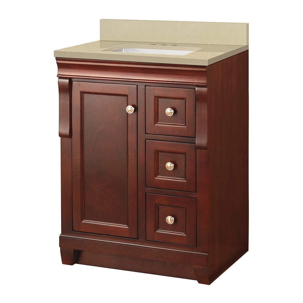 Vinnova Naples 36 in. W x 22 in. D x 35 in. H Vanity in White with Marble Vanity Top in White