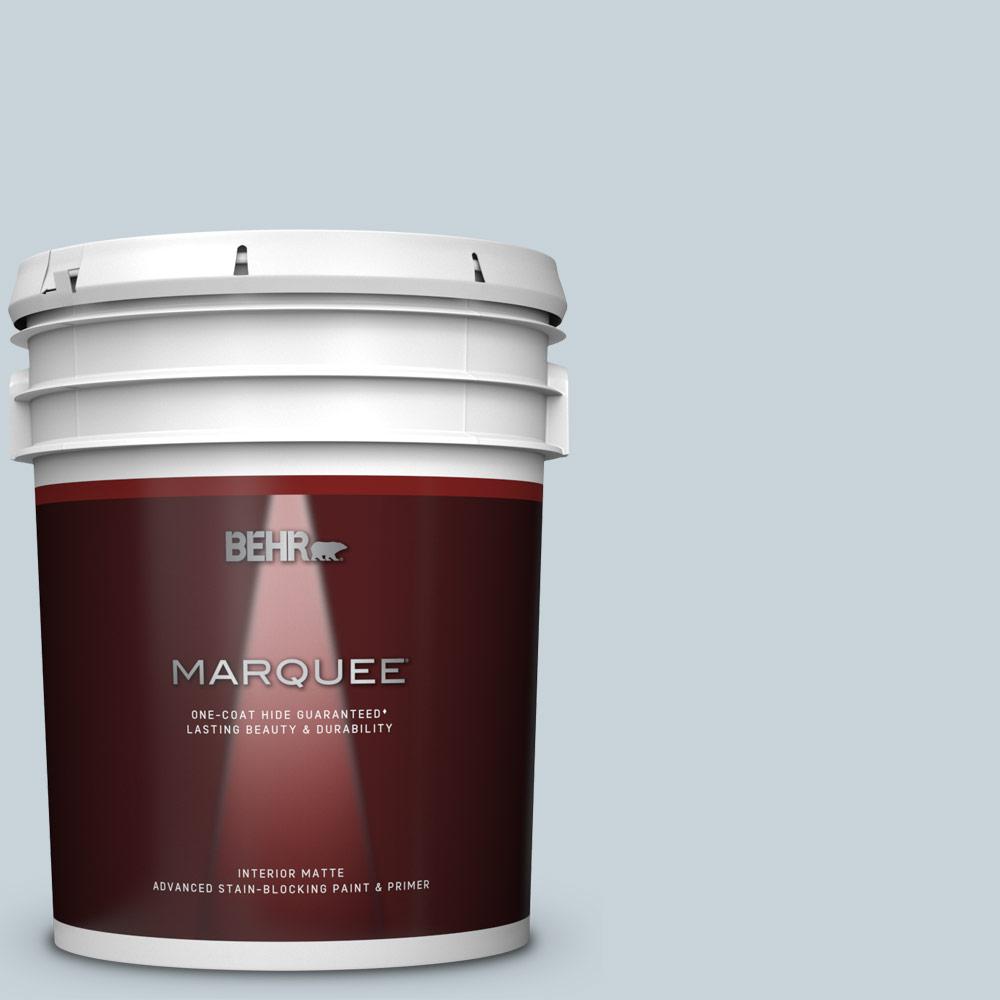 BEHR MARQUEE 5 Gal N480 1 Light Drizzle Matte Interior Paint And   Light Drizzle Behr Marquee Paint Colors 145005 64 1000 