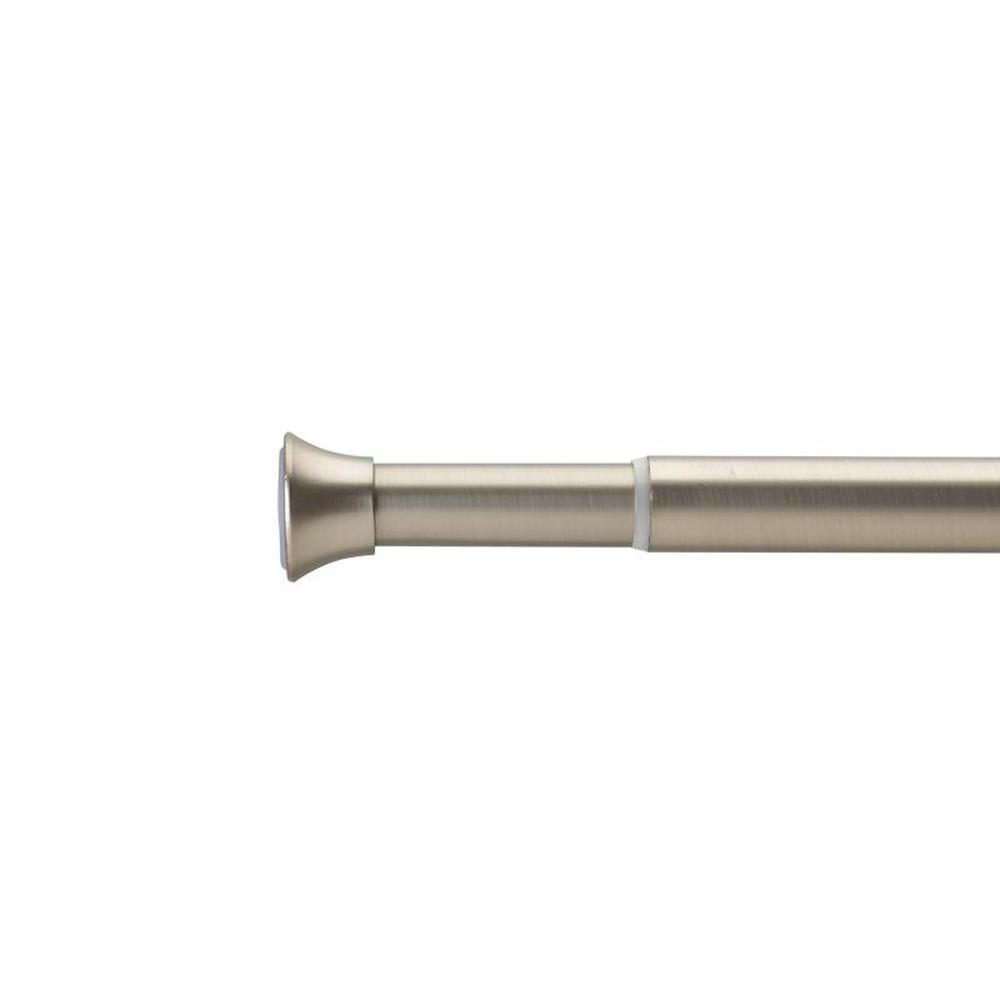 Chroma Tension 7/8 in. Dia Rod 54 in. - 90 in. in Nickel