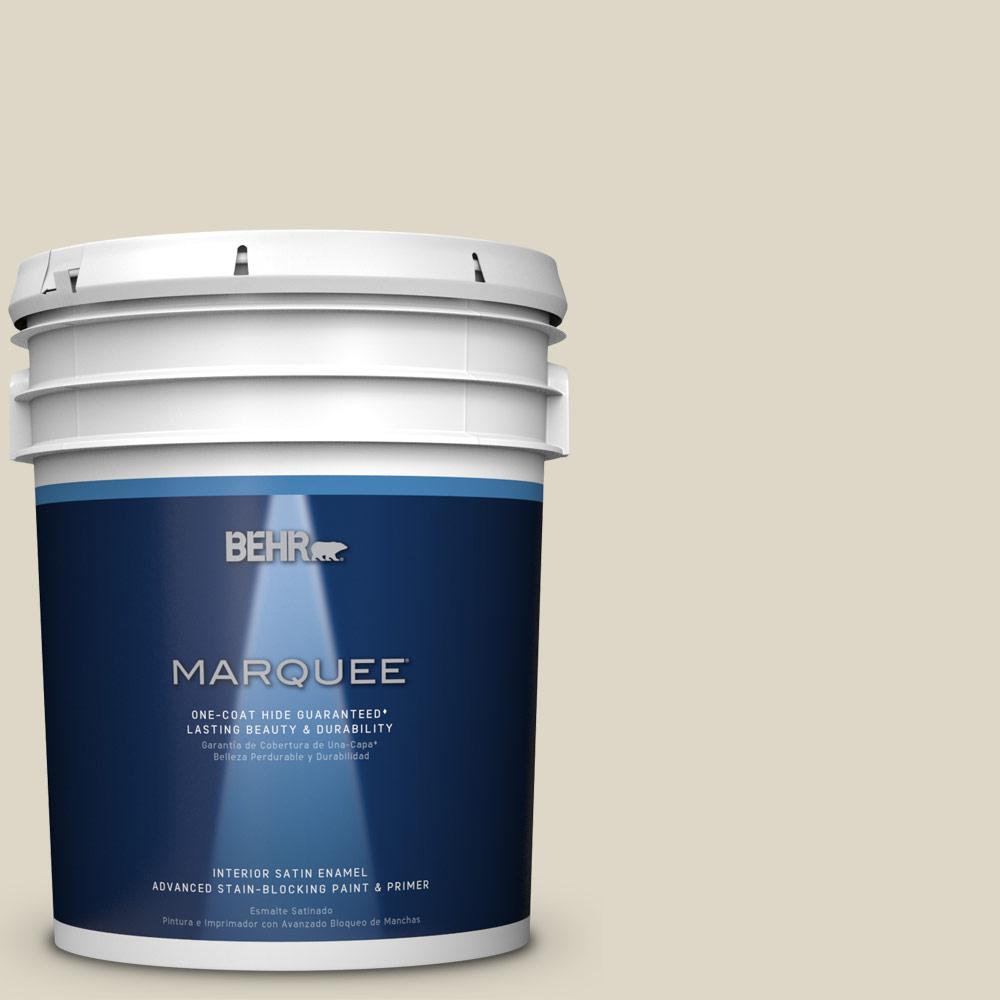 BEHR MARQUEE 5 gal. PPU815 Stonewashed OneCoat Hide Satin Enamel