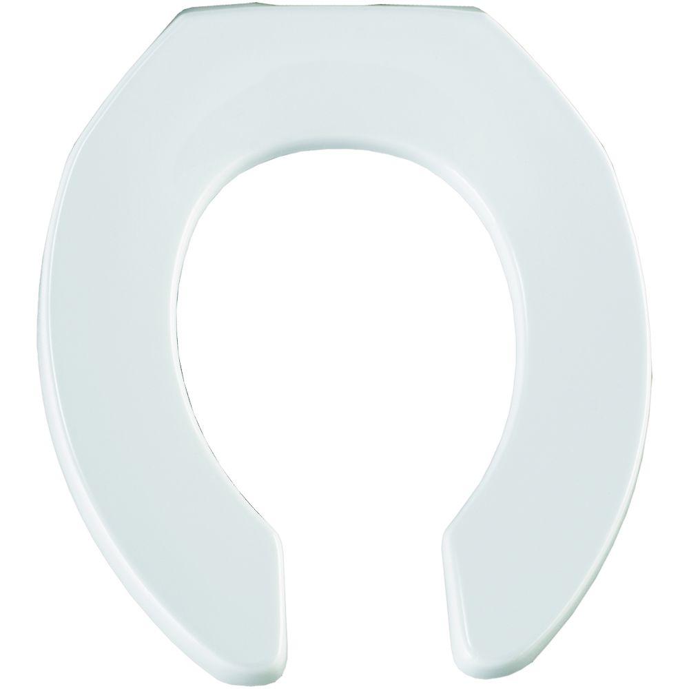 Church STATITE Round Open Front Toilet Seat in White397SSCT 000 The