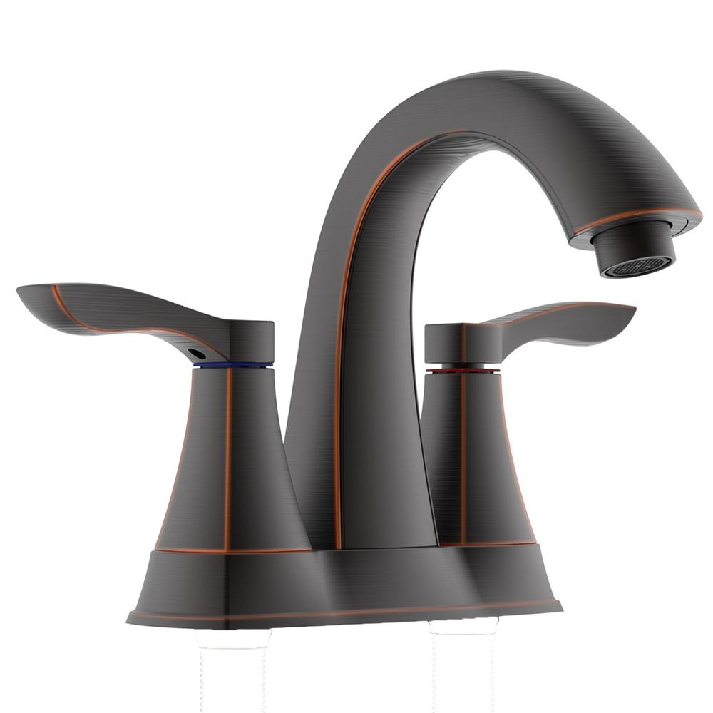 Innova Moonstone 4 In Centerset 2 Handle Bathroom Faucet With Pop