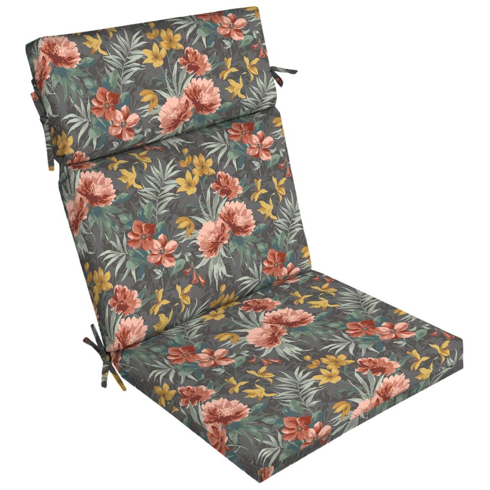 ARDEN SELECTIONS 21 In X 24 In Dining Chair Cushion In Phoebe Floral   Arden Selections Outdoor Dining Chair Cushions Tk06713b D9z1 64 1000 