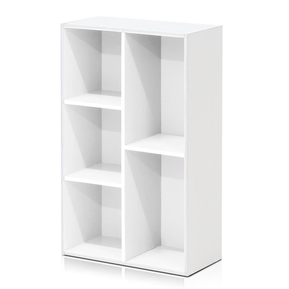 Furinno 11069 5-Cube Reversible Open Shelf, Multiple Options