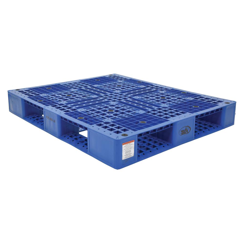 Vestil 48 in. x 40 in. x 6 in. Blue Plastic Pallet/SkidPLP24840BLUE