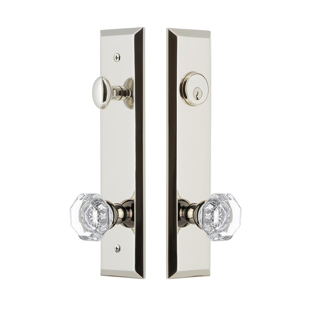 Grandeur Fifth Avenue Tall Plate 2 3 4 In Backset Polished Nickel