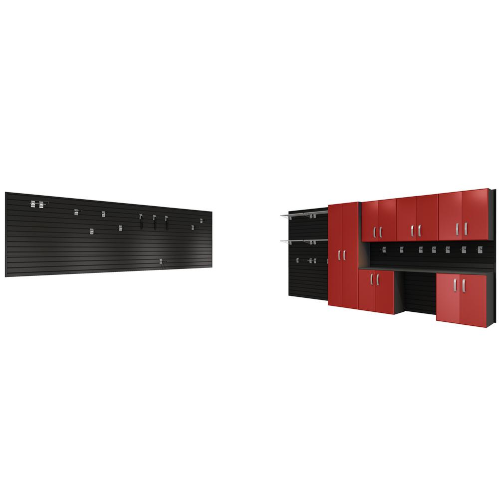Flow Wall Modular Wall Mounted Garage Cabinet Storage Set With