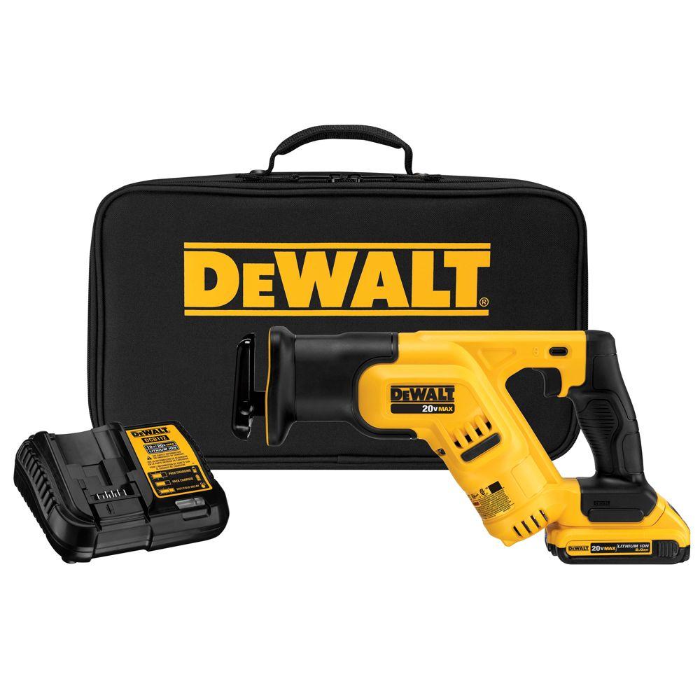 Dewalt 20-Volt MAX Lithium-Ion Cordless Compact Reciprocating Saw with Battery... by DEWALT