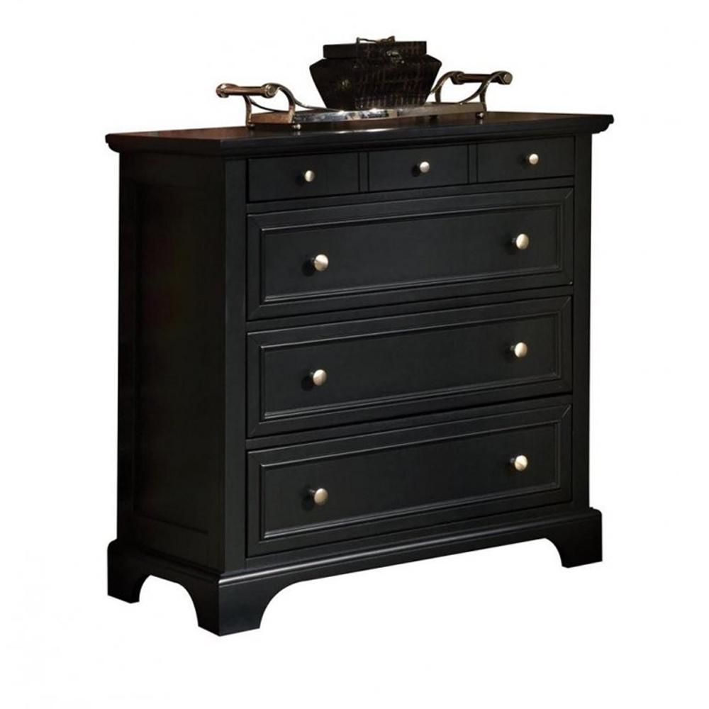 Dresser Dressers Chests Bedroom Furniture The Home Depot Bedford 4 Drawer Black Chest