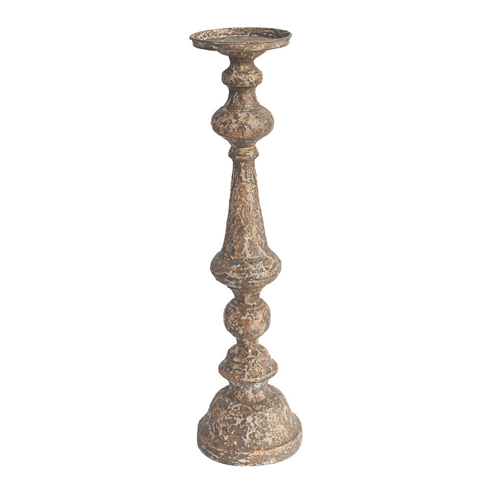 A & B Home 23.8 in. Alastair Antique Bronze Candle Holder 35972 The