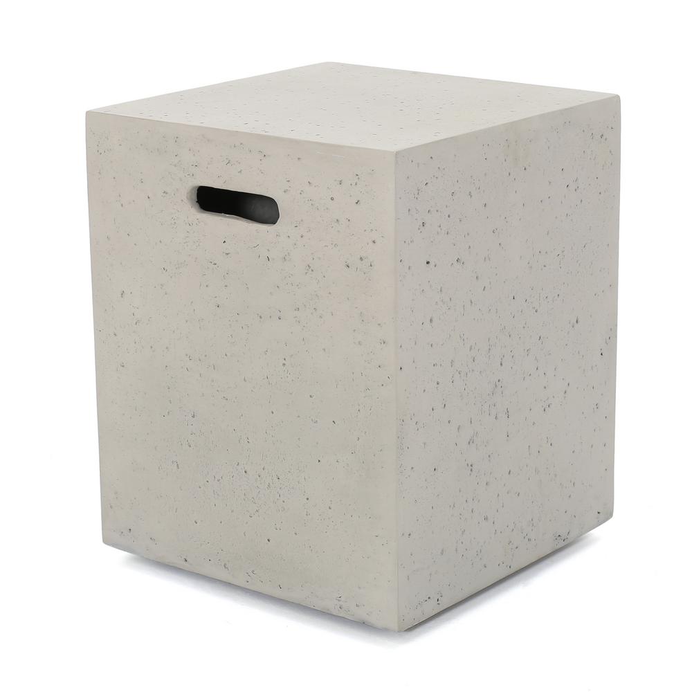 Noble House Zachary 40 in. x 12.5 in. Square MGO Propane Fire Pit in