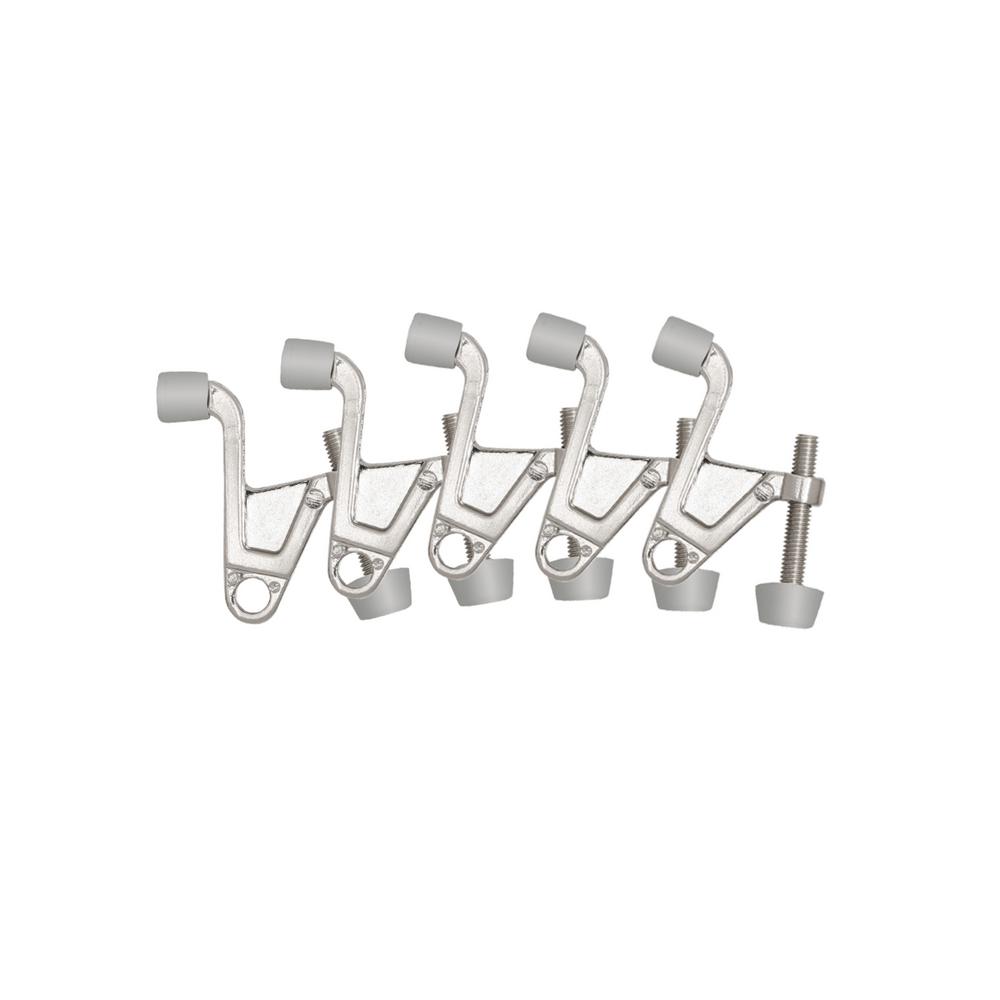 Design House 2 1 4 In X 2 1 8 In Satin Nickel Jumbo Hinge Pin Door Stop Value Pack 5 Per Pack