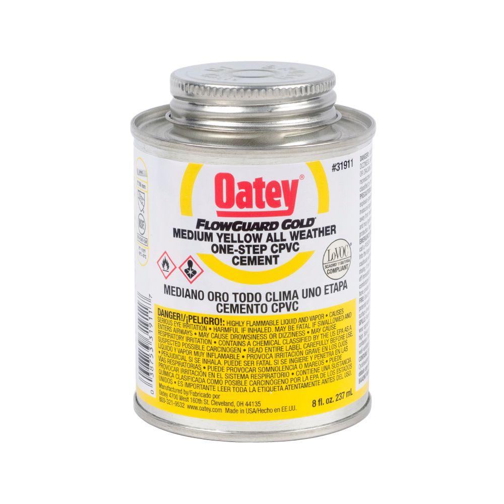 Oatey FlowGuard Gold 8 oz. CPVC 1-Step Cement-3191131 - The Home Depot