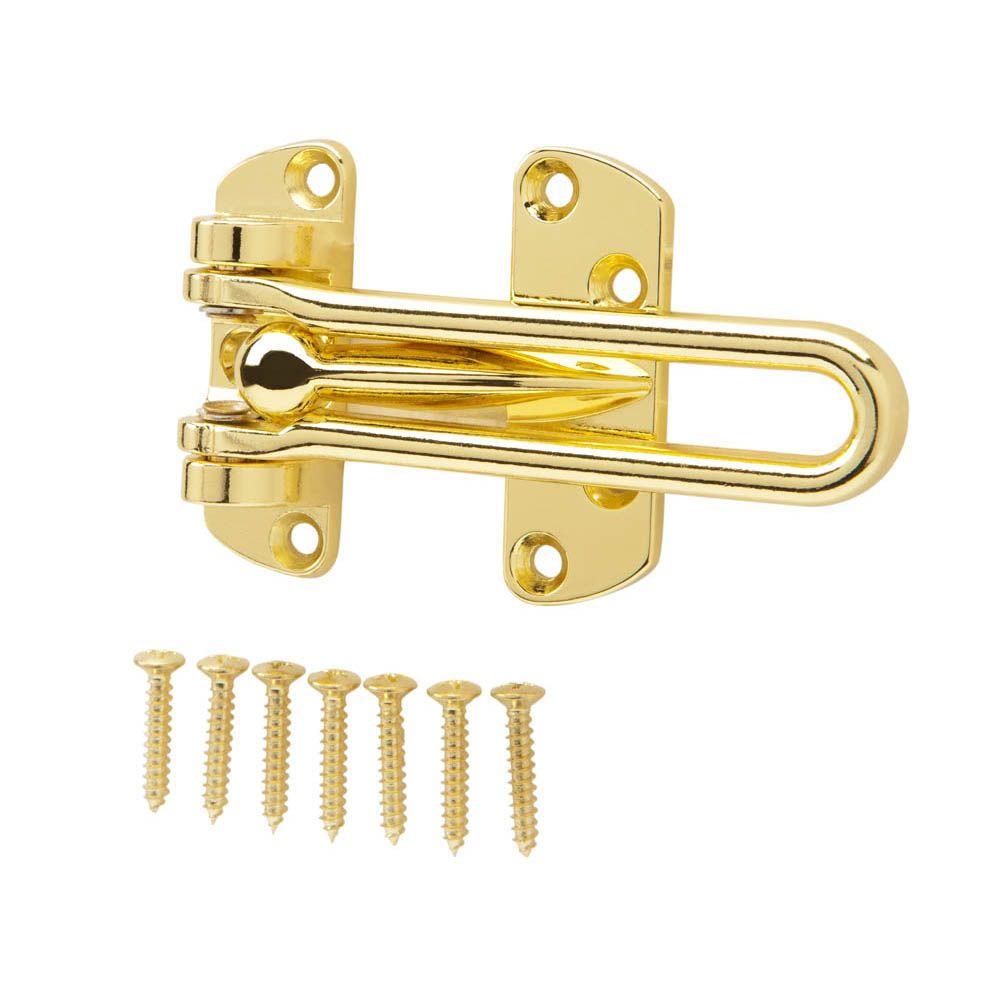 Everbilt Bright Brass Door Security Guard16102 The Home Depot