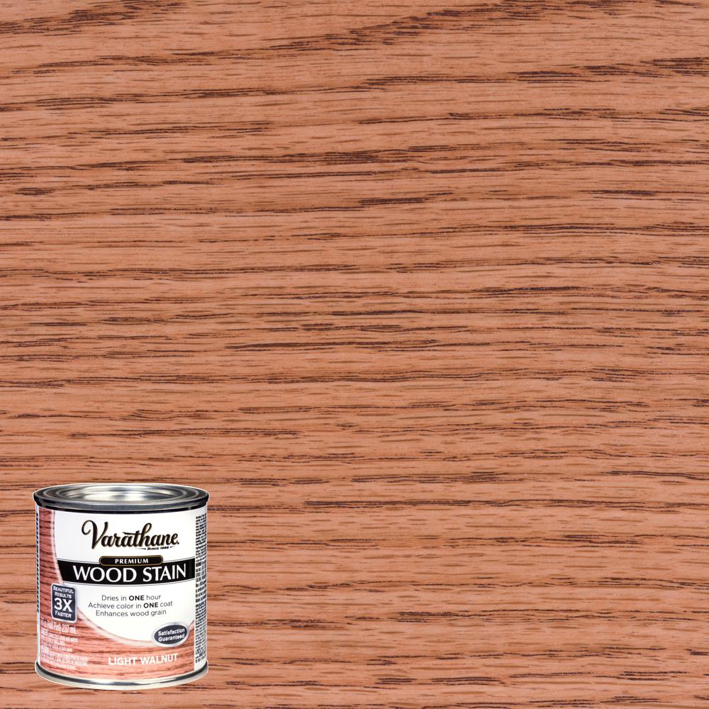 Varathane 8 Oz Light Walnut Premium Fast Dry Interior Wood Stain Varathane 8 Oz Light Walnut Premium Fast Dry Interior Wood Stain
