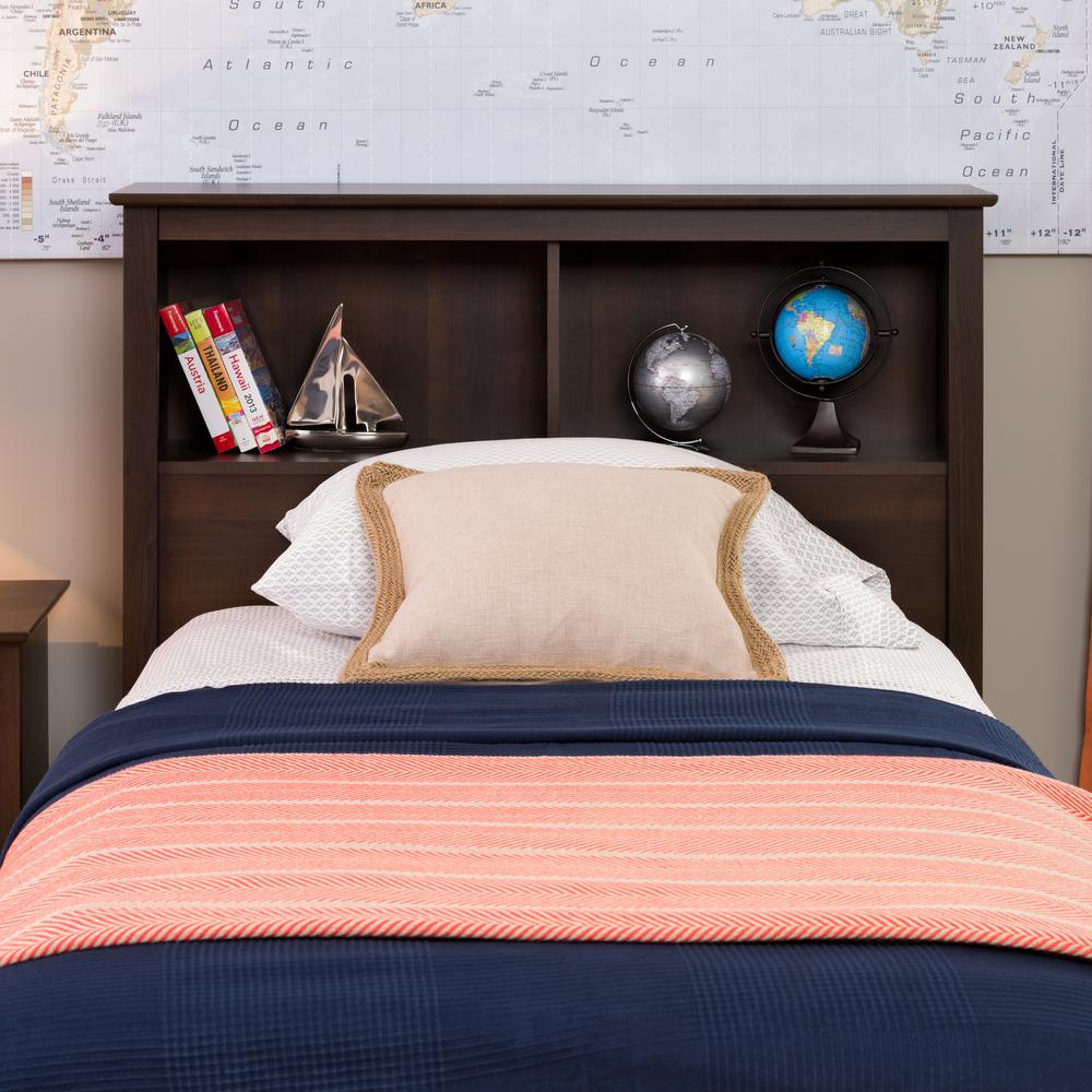 Prepac Fremont Espresso Twin Headboard Esh 4543 The Home Depot Prepac Fremont Espresso Twin Headboard