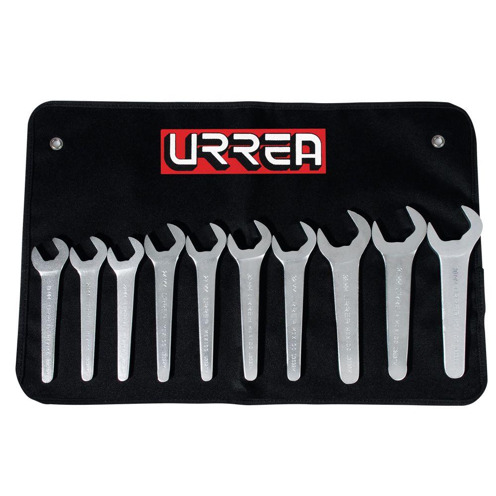 URREA 19mm to 38mm Metric Service Wrench Set (10Piece)U3500AM The