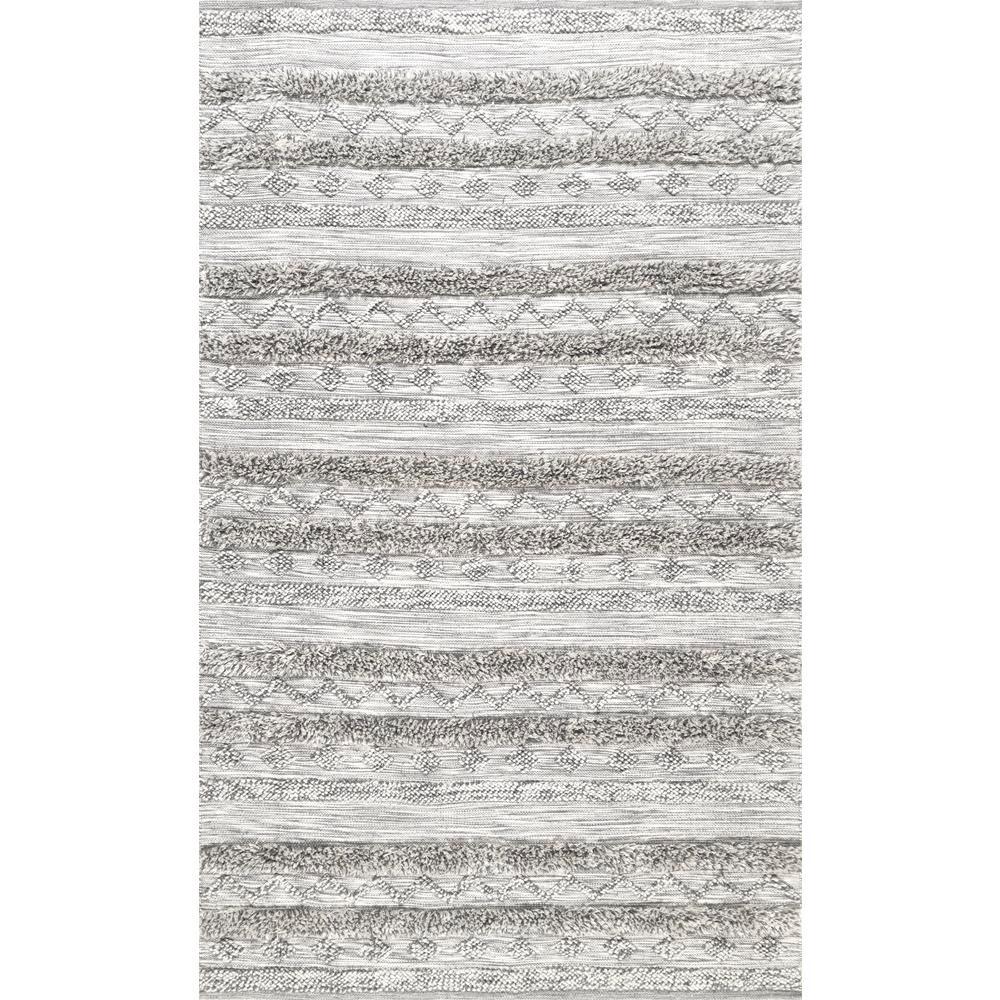 Nuloom Josiah High Low Tribal Gray 5 X 8 Area Rug