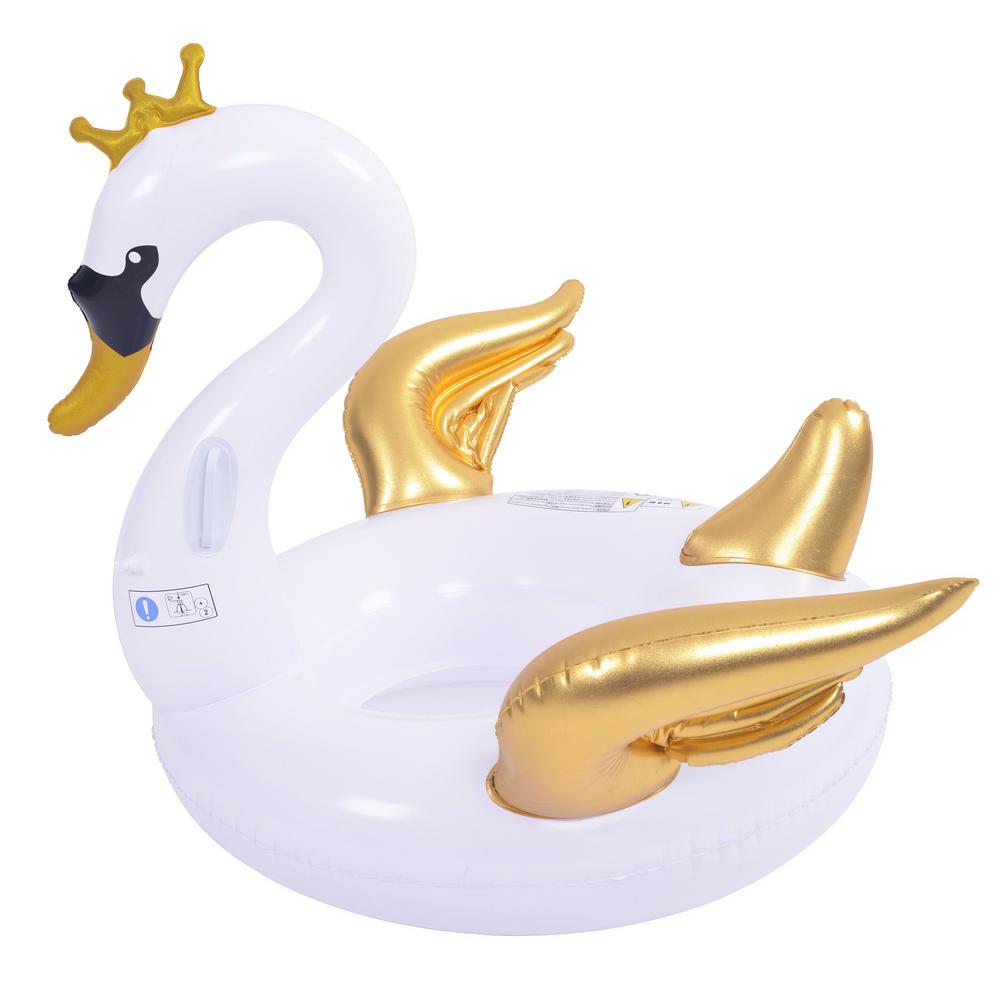 gold swan pool float