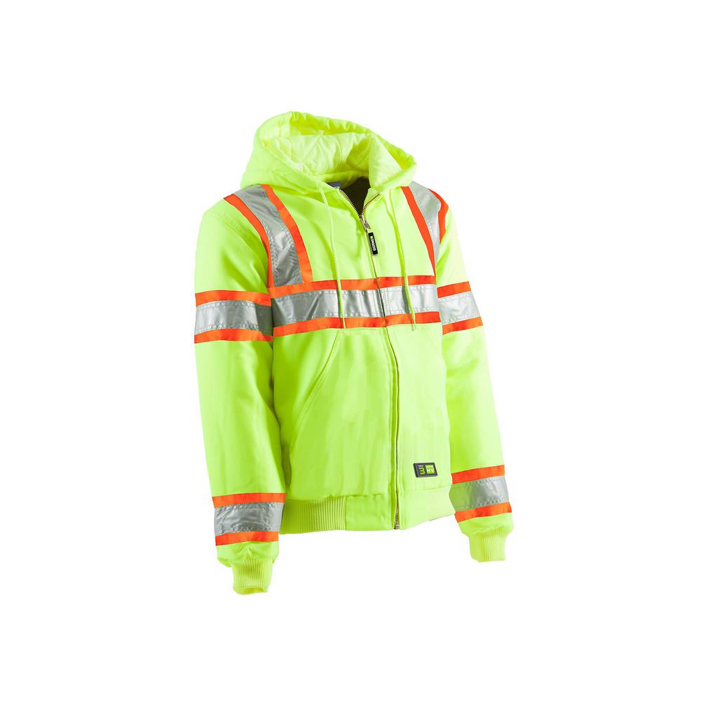 Berne Men S Xx Large Regular Yellow Polyester Hi Vis Type R Class