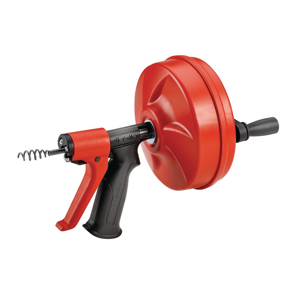 Ridgid Power-Spin+ 25 ft. L Pistol Grip Drum Auger