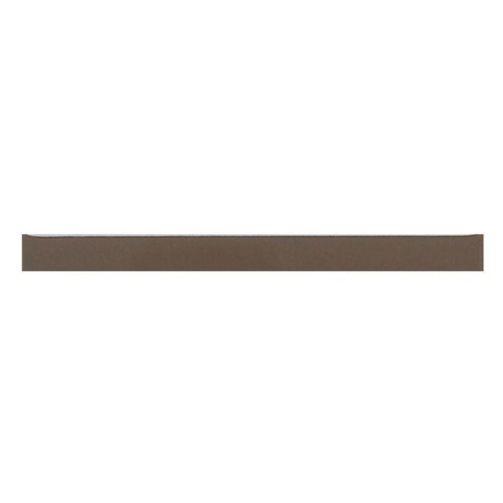 Daltile Liners Artisan Brown 1/2 in. x 6 in. Ceramic Liner Trim Wall Tile (0.021 sq. ft. / piece