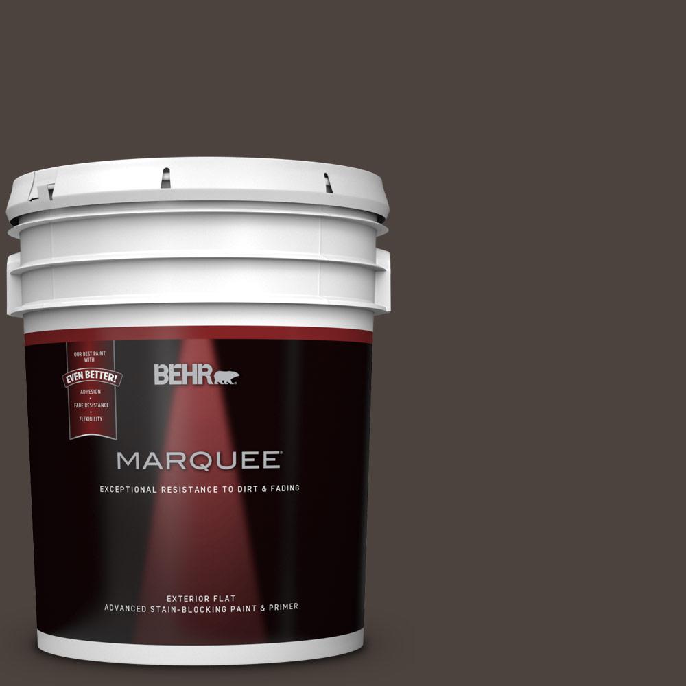 BEHR MARQUEE 5gal. N1107 Black Flat Exterior Paint445305