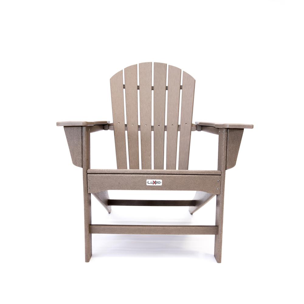 Keter Troy Brown Resin Adirondack Chair 245988 - The Home Depot