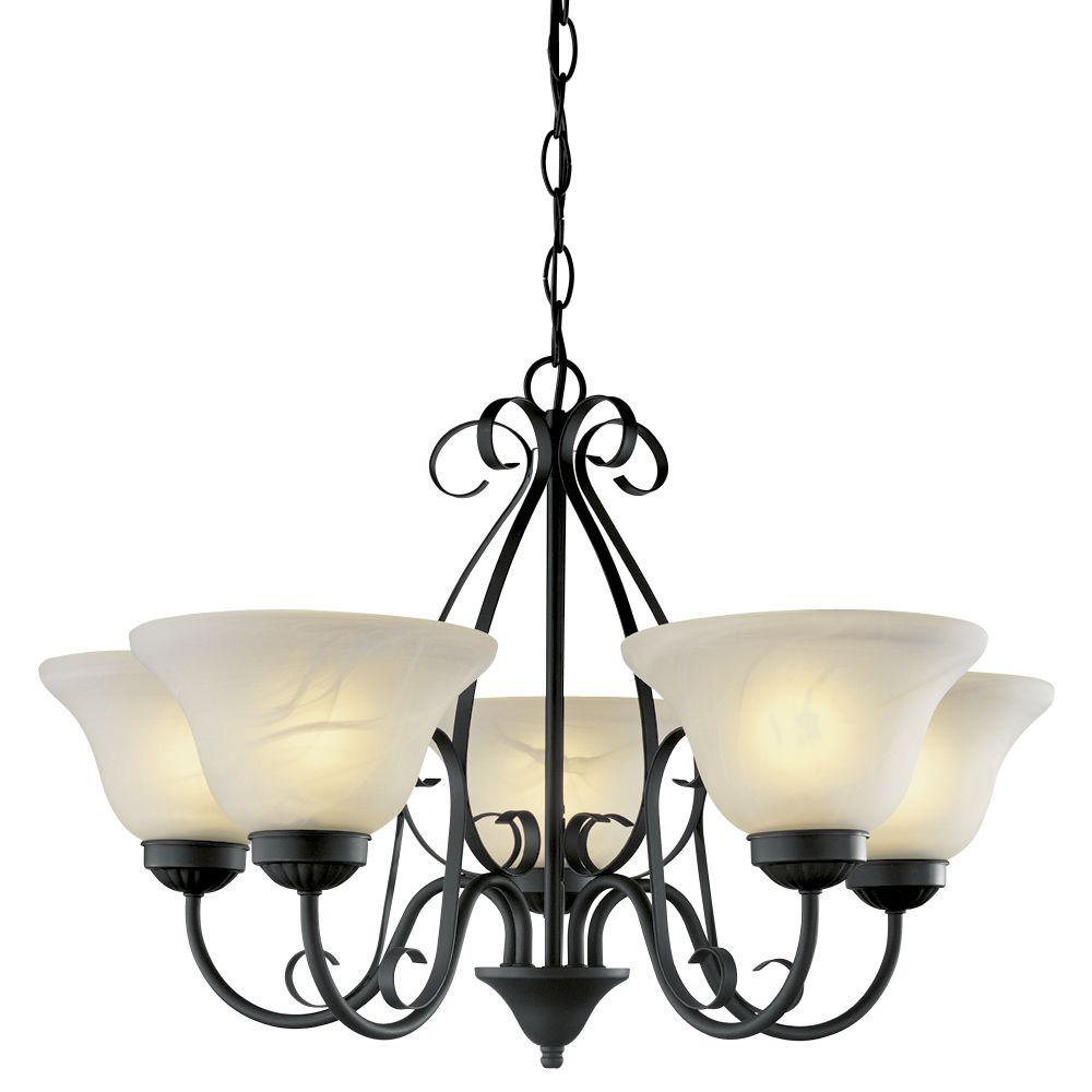 rectangle chandelier black