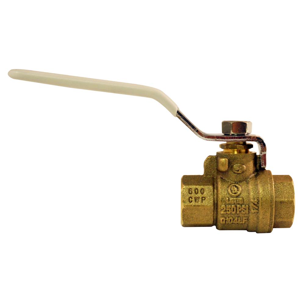 Brass 3//8/" Female to Female Shutoff Full Port Valve for Gas Air Use Blue