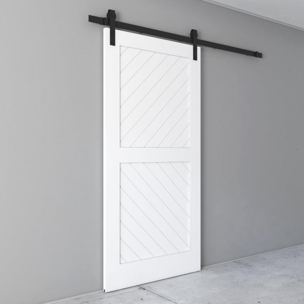 Urban Woodcraft 40 In X 83 In Miami Solid Core Modern Wood Barn