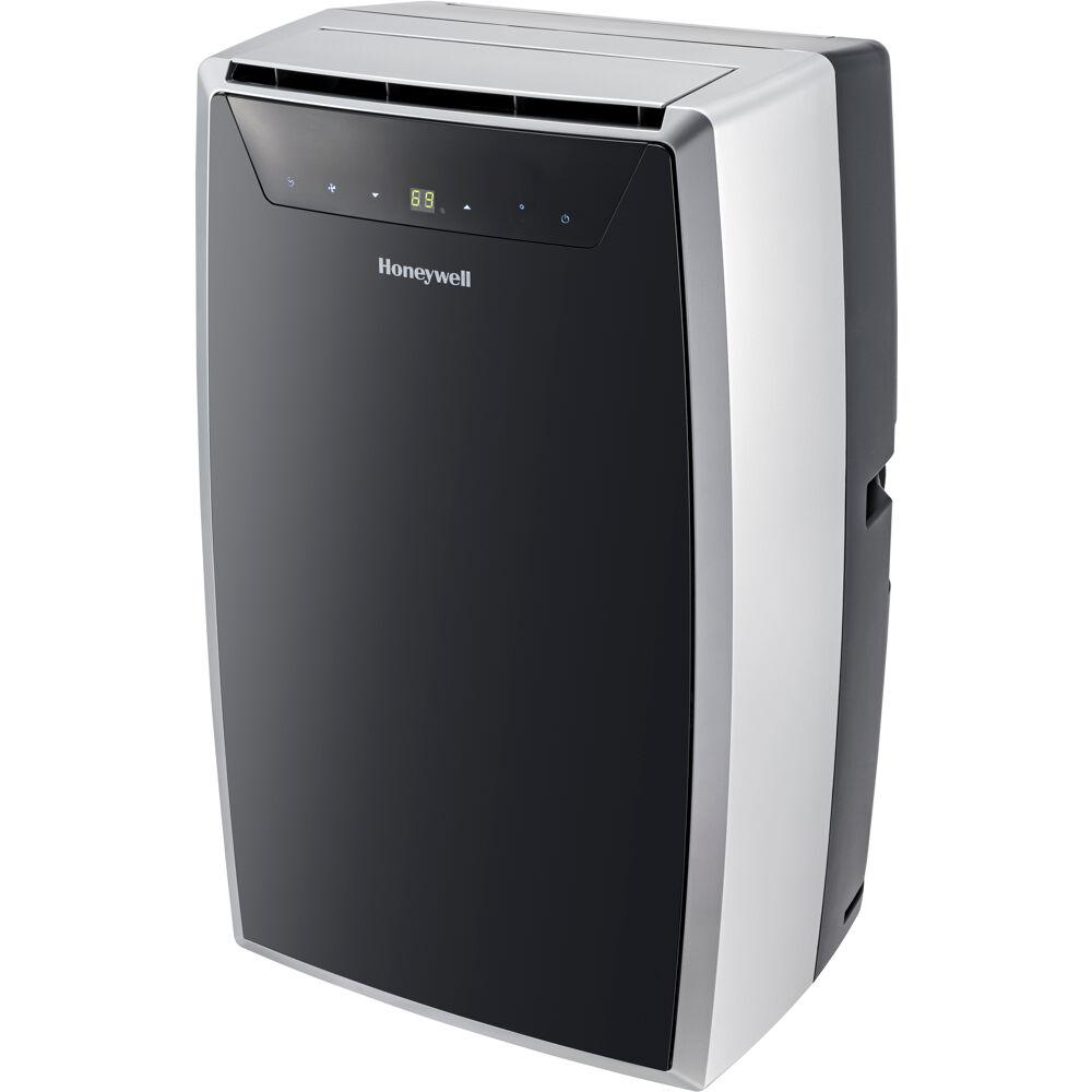 Honeywell 14,000 BTU (10,000 BTU DOE) Portable Air Conditioner with Dehumidifier in Black and Silver