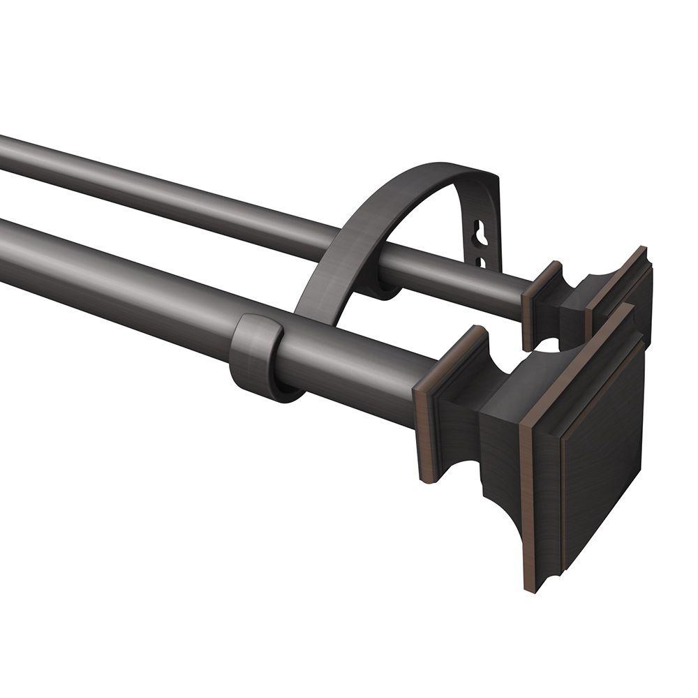 Umbra Twilight 3 4 In Dia Double Rod 88 In 144 In In Matte
