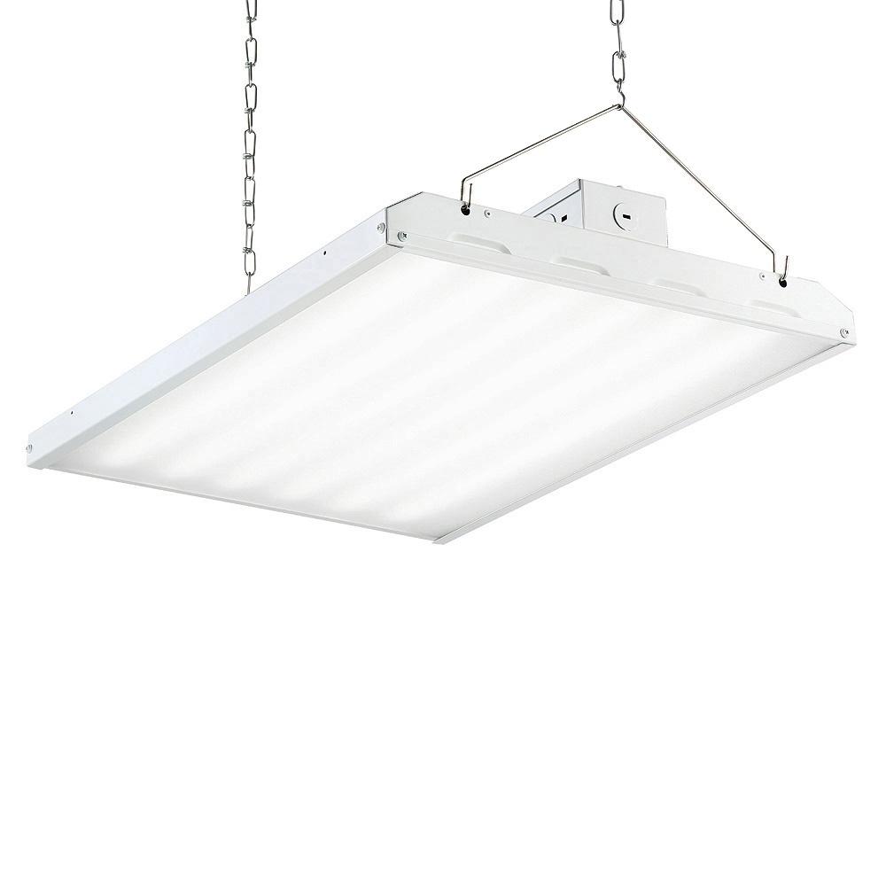 Lithonia Lighting Ibh 11l Mv 2 Ft White Led High Bay Light 160 Watt 2 Ft White Integrated Led Backlit High Bay Hanging Light With 19000