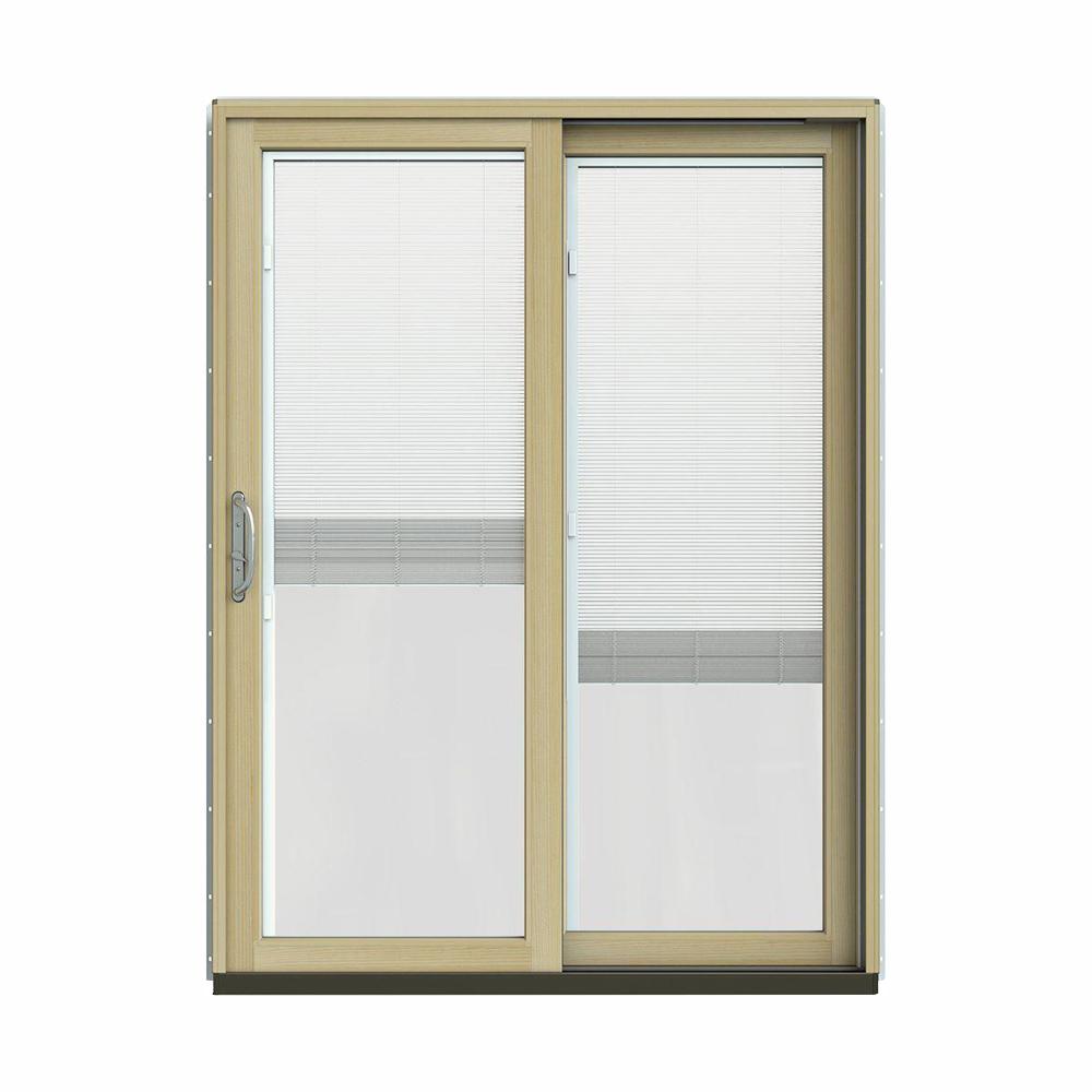 JELDWEN 60 in. x 80 in. W2500 Contemporary Brown Clad Wood RightHand