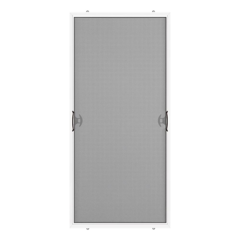 Dusco 29 75 In X 76 White Reversible Patio Screen Door With Handles And Latch 381007 029 076 The Home Depot - How To Replace Sliding Screen Patio Door Dusco 29 75 In X 76 White Reversible Patio Screen Door With Handles And Latch 381007 029 076 The Home Depot - How To Replace Sliding Screen Patio Door