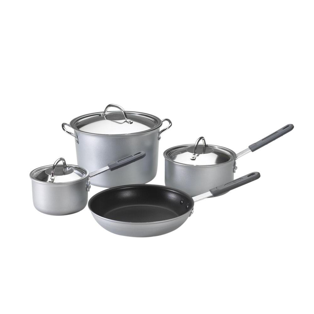 Nordic Ware 7Piece Silver Cookware Set with Lids27060M The Home Depot