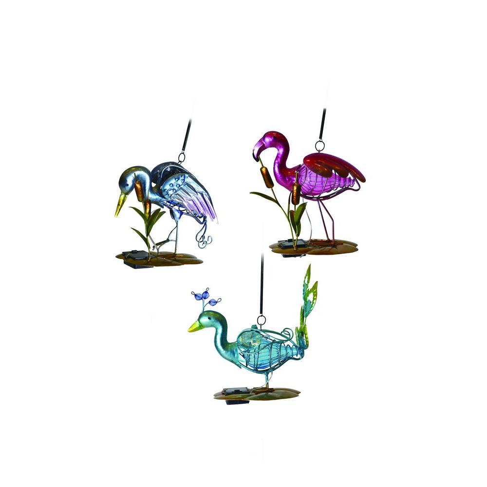 Moonrays Solar Powered Integrated Led Mini Bird Planter Outdoor Solar Powered Integrated Led Mini Bird Planter Outdoor Landscape Garden Light
