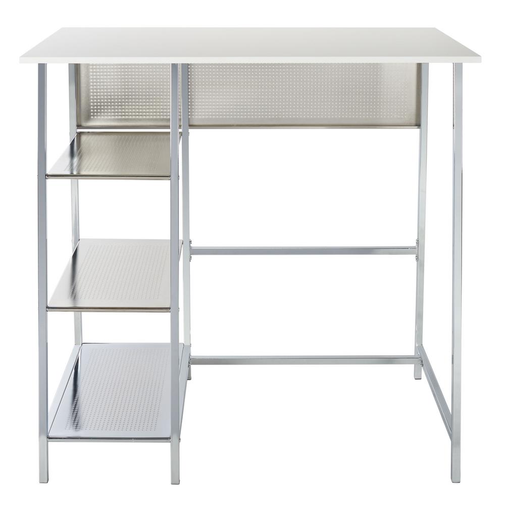 Safavieh Hayden 3-Shelf Standing Desk in White