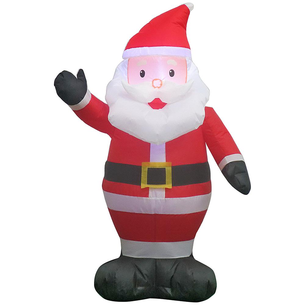 Home Accents Holiday 42 in. Inflatable Airblown Santa-15289 - The Home ...