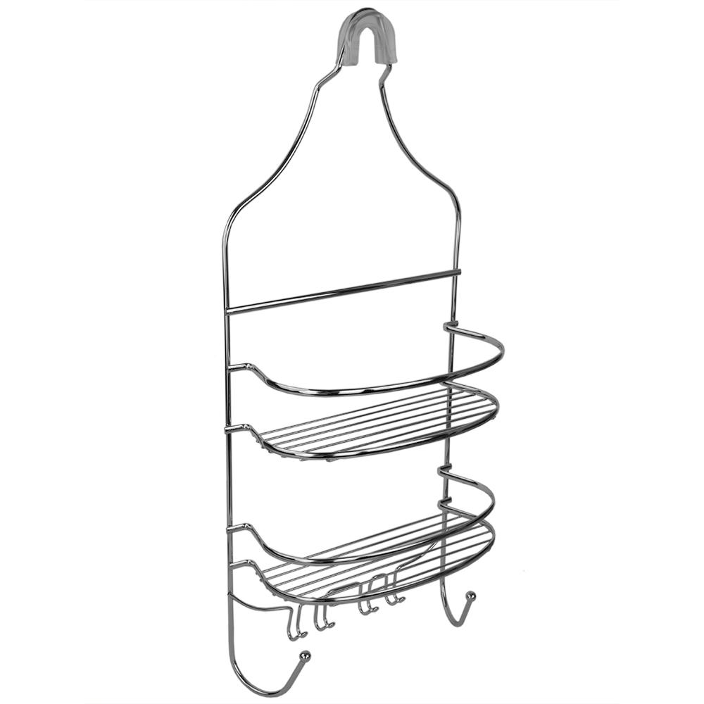 Home Basics Flat Wire Shower Caddy in ChromeSC00460 The Home Depot