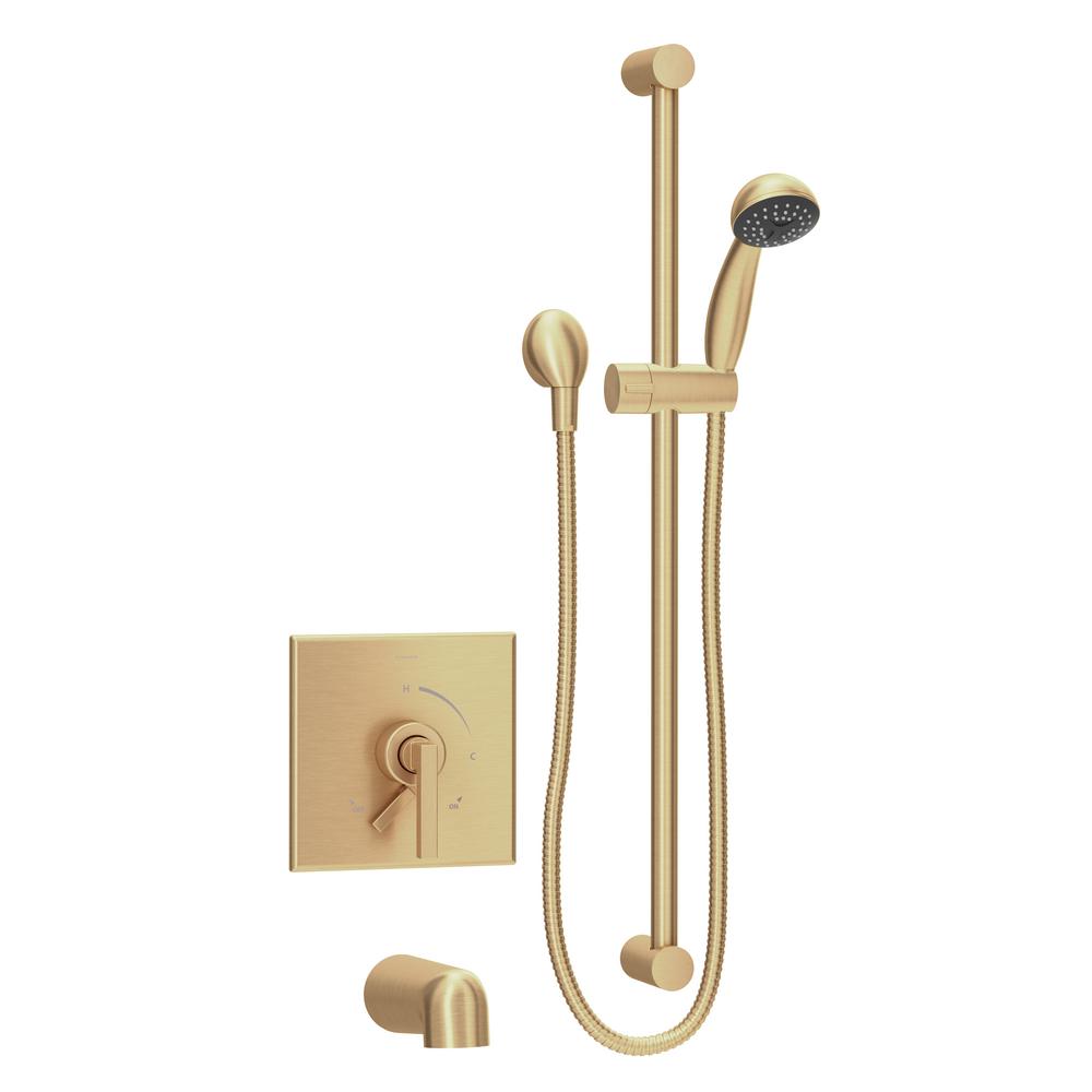 Symmons Duro 1Handle Wall Mounted Tub and Shower Trim Kit in Brushed