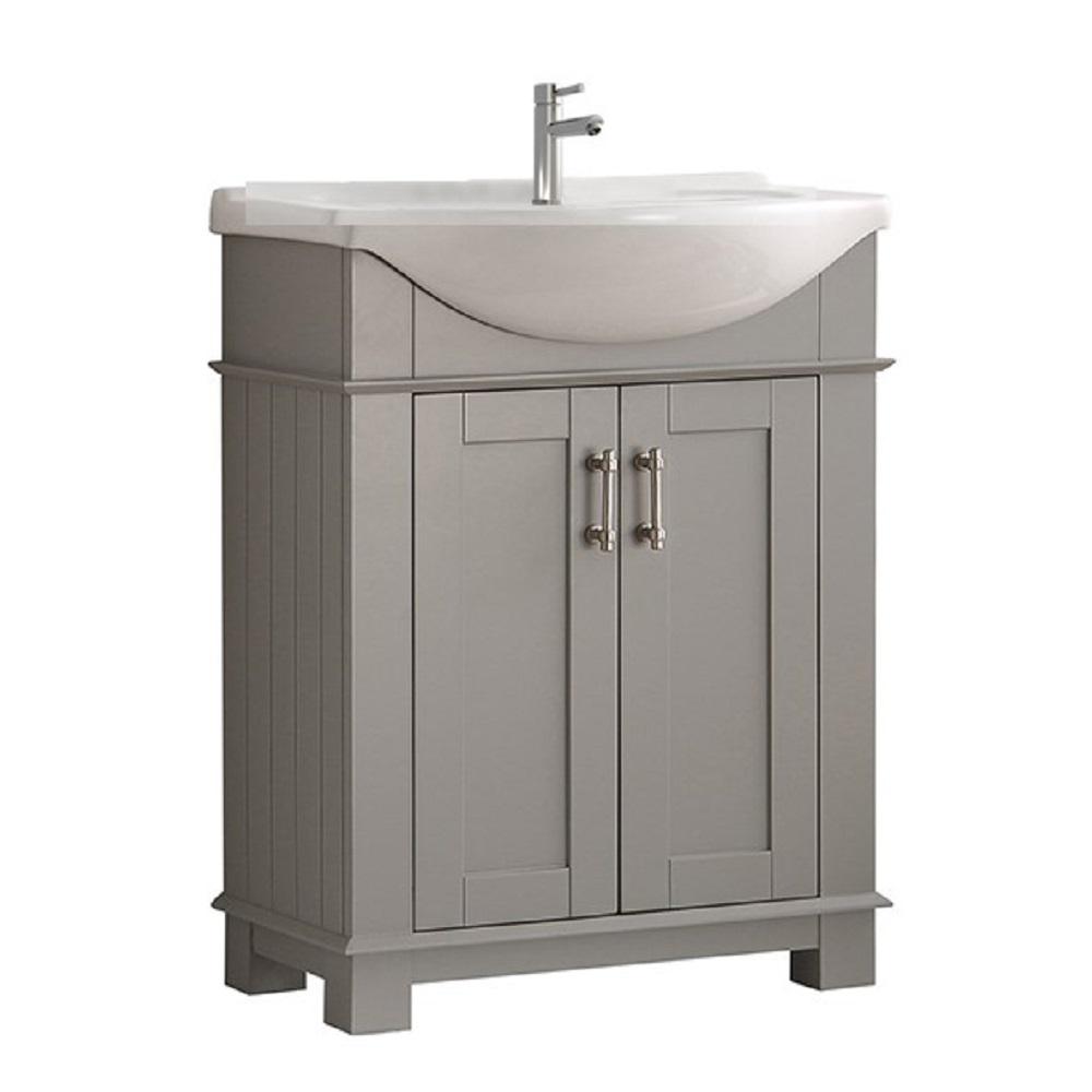 Fresca Hudson 30 In W Traditional Bathroom Vanity Gray With Traditional Bathroom Vanity In Gray