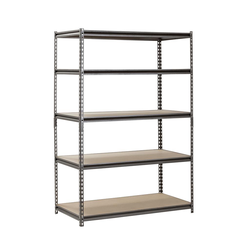 5 shelf metal storage rack