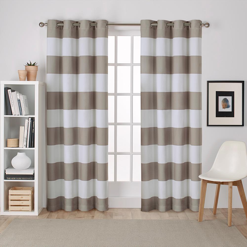 Surfside 54 In W X 108 In L Cotton Grommet Top Curtain Panel In